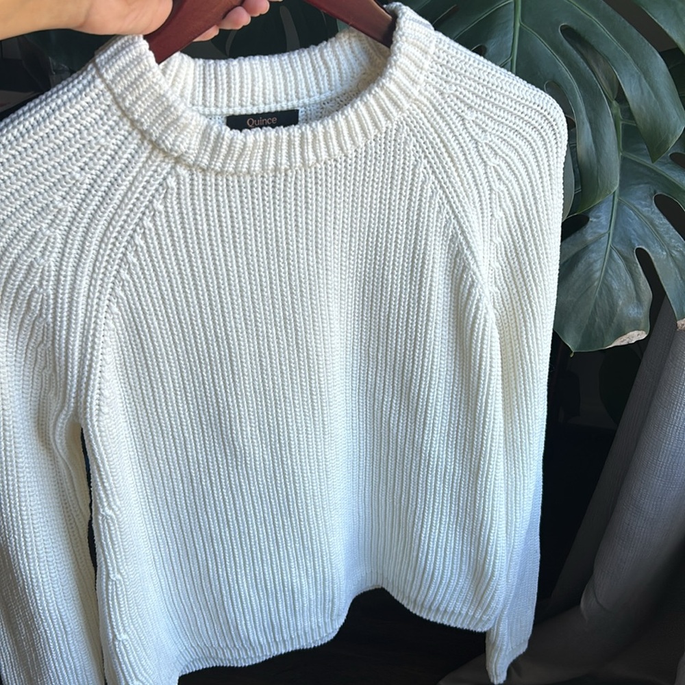 100% organic cotton Fisherman Crew sz S